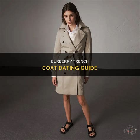 how to date a burberry trench coat|Burberry trench coat original.